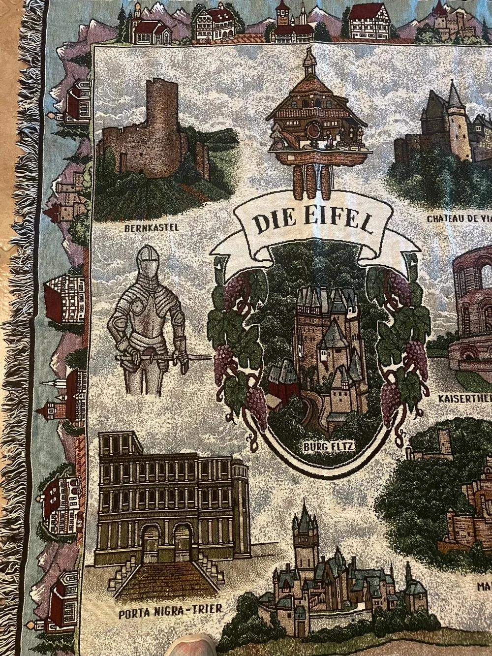 Die Eifel Tapestry Wall Hanging - Multicolor